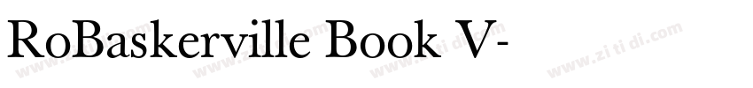 RoBaskerville Book V字体转换